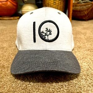 Tentree baseball cap hat in two-two grey heather mint used condition 10 tree